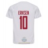 Maglia ufficiale Danimarca Christian Eriksen 10 Trasferta Mondiali 2022 per Uomo